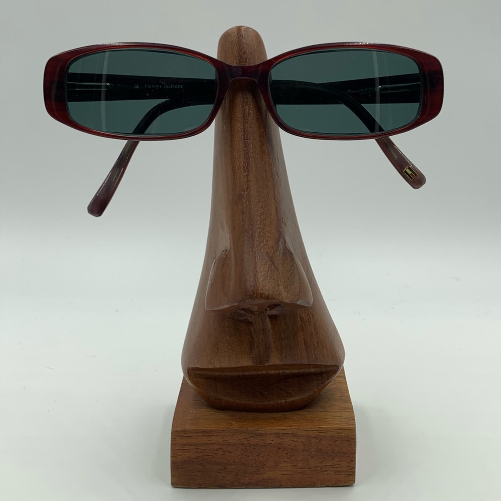 Vintage Tommy Hilfiger TH3080 Burgundy Oval Frames